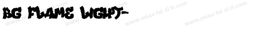 BG Flame Light字体转换